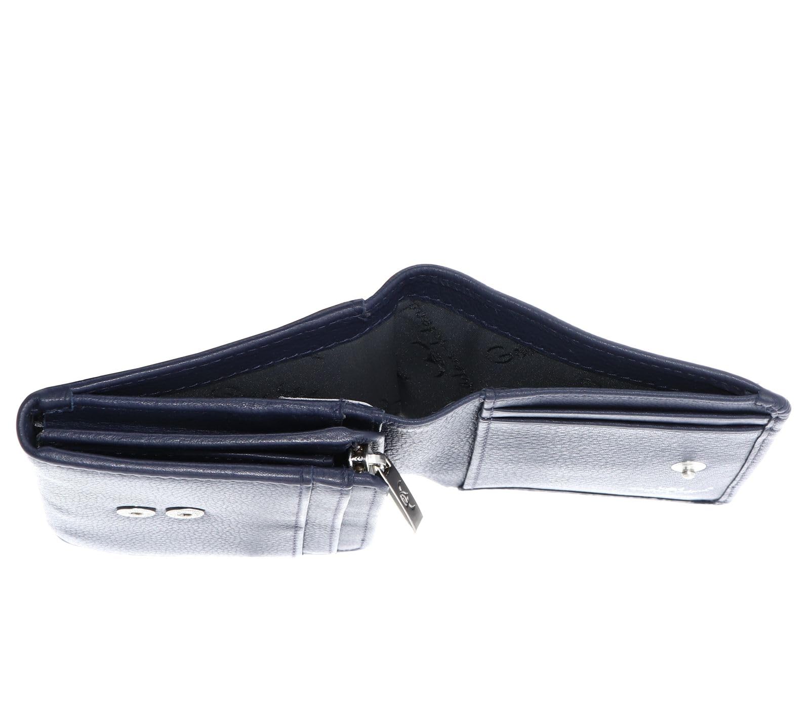 Golden Head Madrid Geldbörse Rindsleder Blau RFID 10 cm