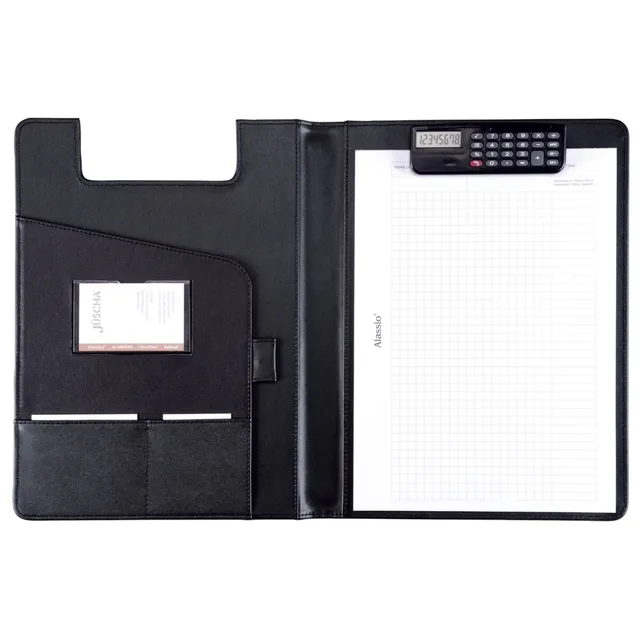 Alumaxx BRESCIA Schreibmappe A4 schwarz mit Rechner