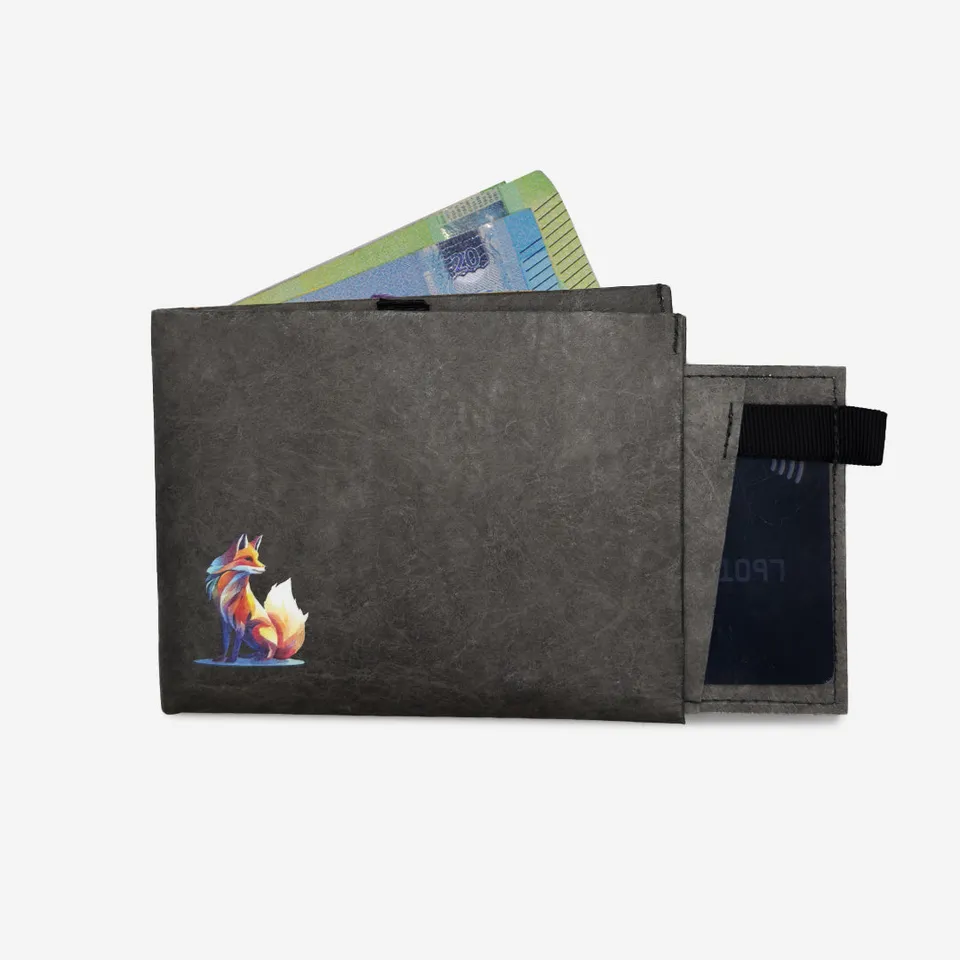 Paprcuts RFID PRO Wallet Funky Fox Portemonnaie schwarz RFID