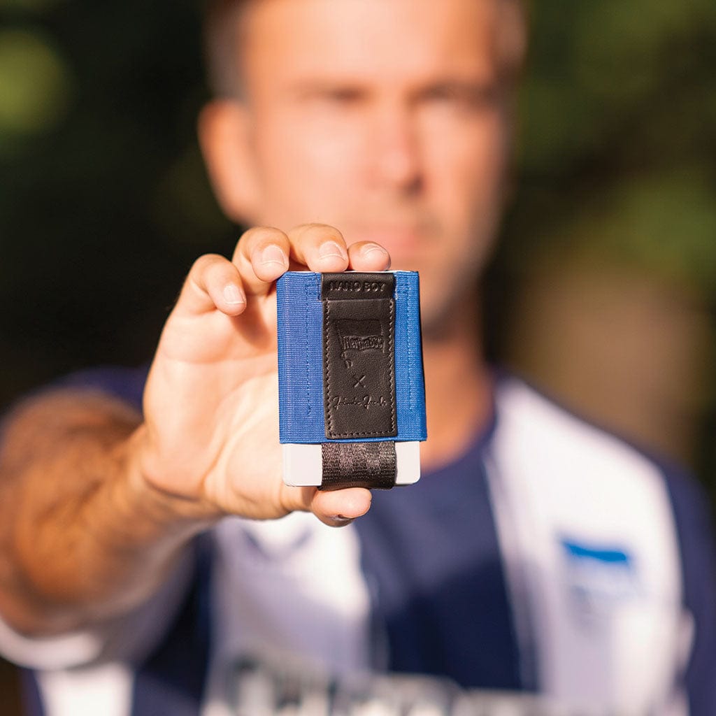 Jaimie Jacobs Nano Boy Pocket Hertha BSC Geldbörse Blau mit Münzfach
