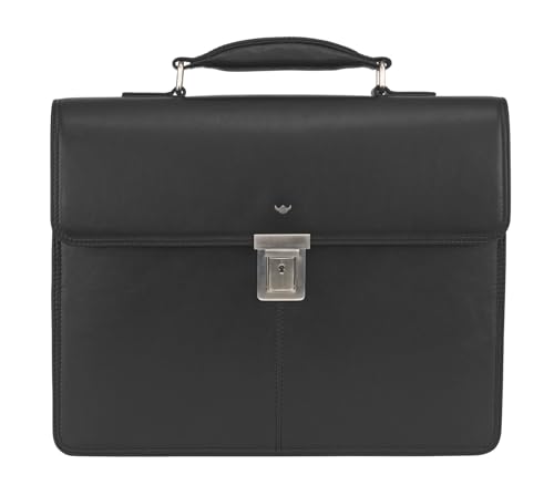 Golden Head Polo Aktentasche schwarz Rindsleder Laptop