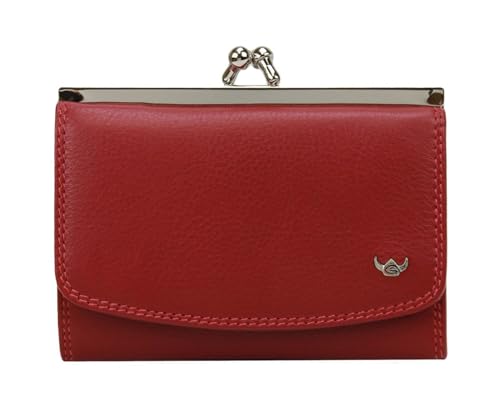 Golden Head Polo French Coin Purse Geldbörse Rot Leder