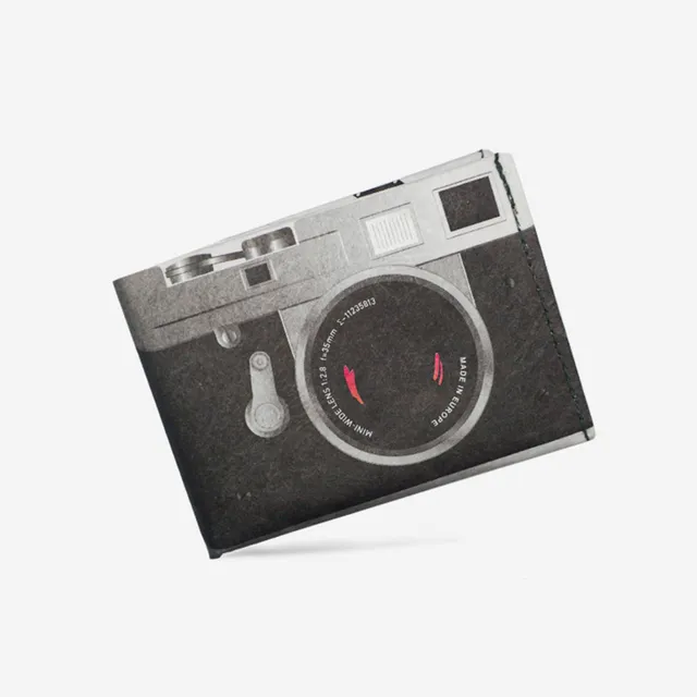 Paprcuts RFID Wallet Kamera Grau Tyvek Portemonnaie