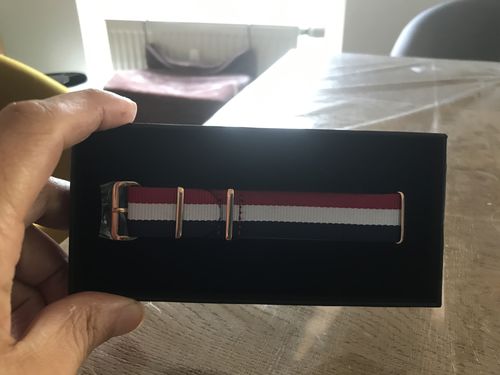 Jaimie Jacobs Lehel Uhrenarmband Leder Schwarz 20mm
