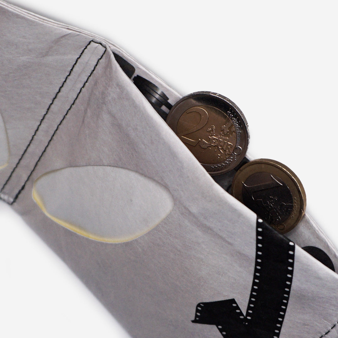 Paprcuts RFID Wallet Kamera Grau Tyvek Portemonnaie