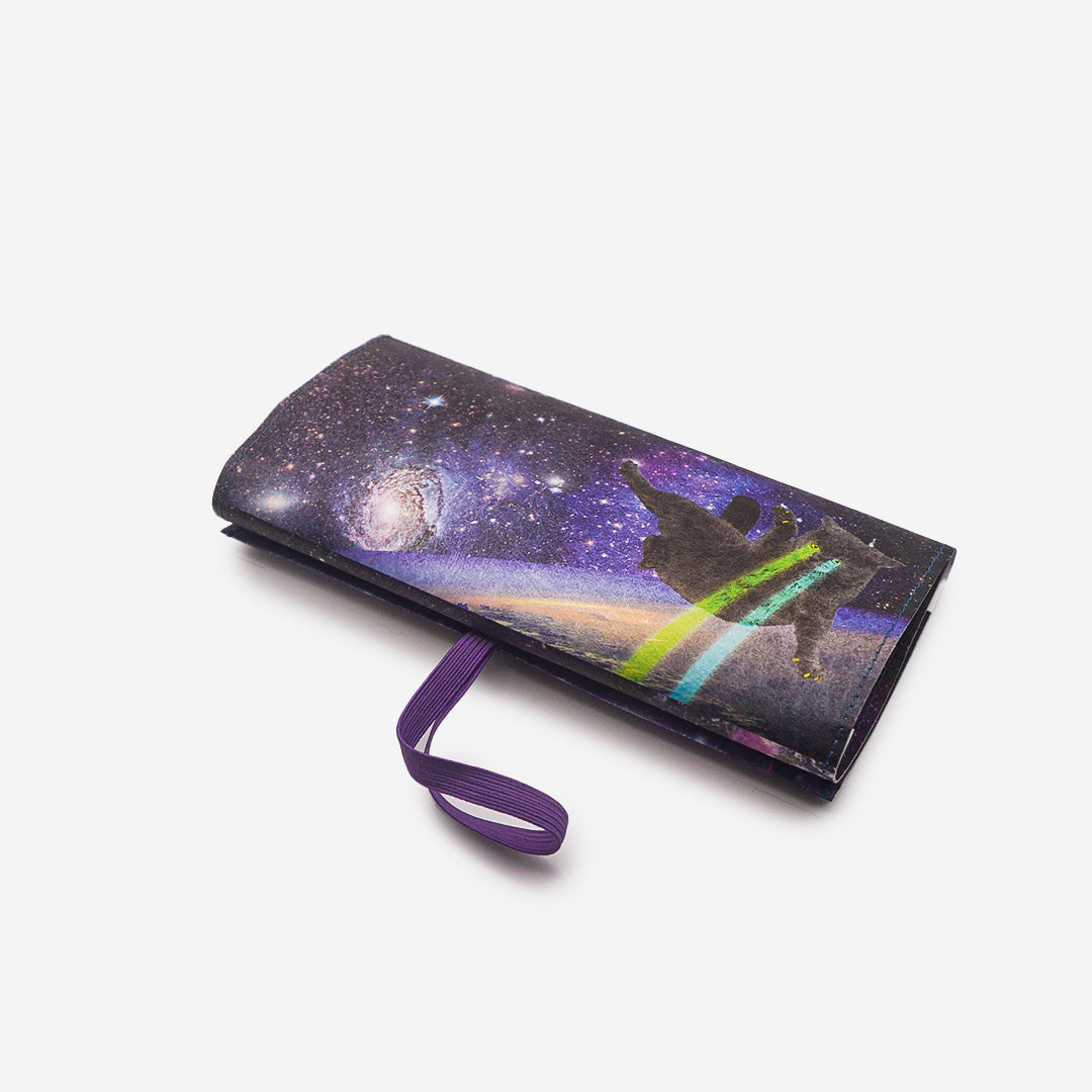 Paprcuts Tabakbeutel Laser Cats Tabaktasche schwarz vegan