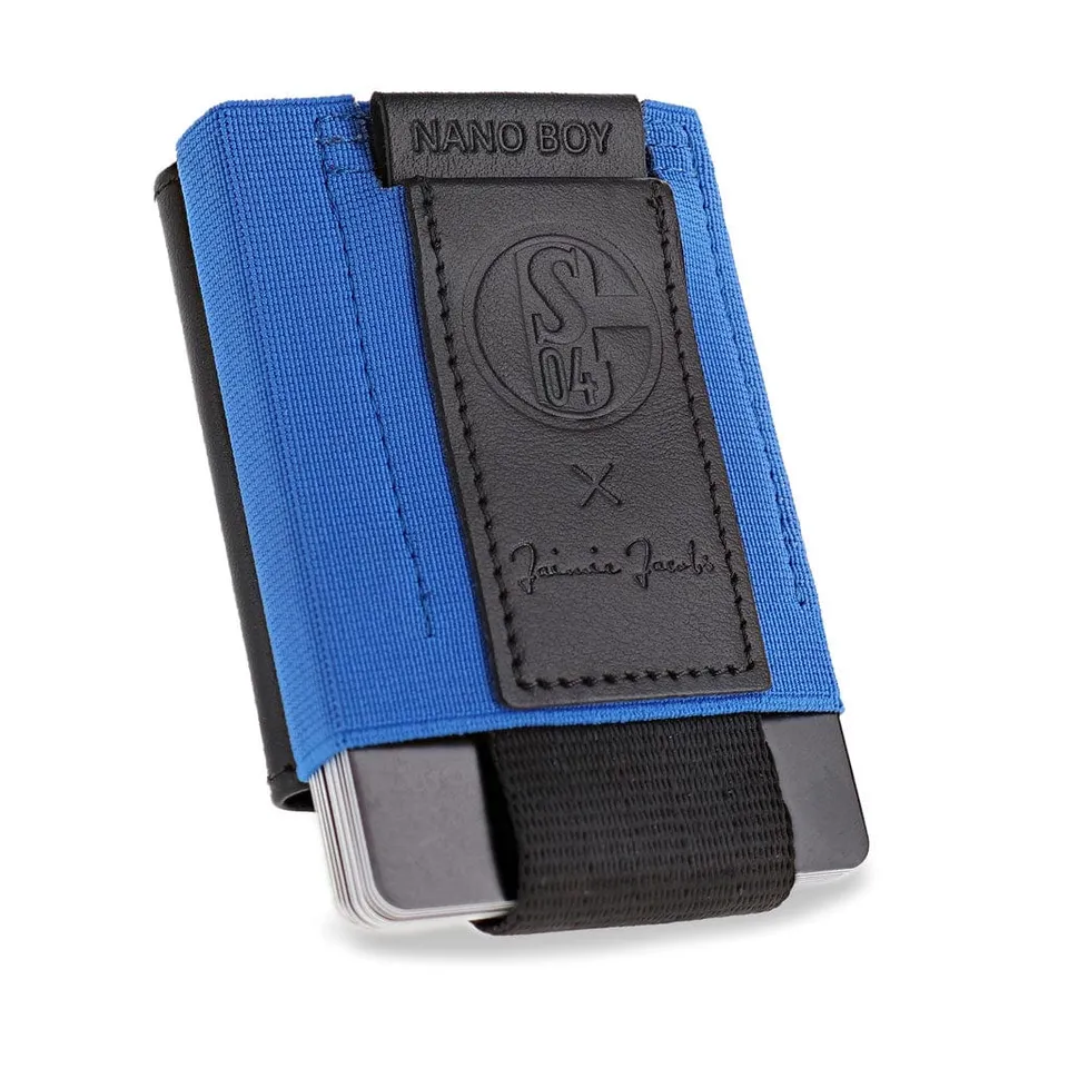 Jaimie Jacobs Nano Boy Pocket Schalke 04 Geldbeutel Royal Blue