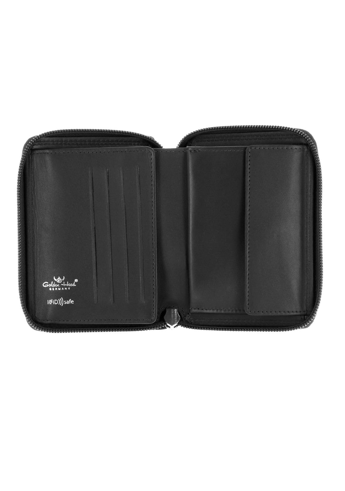 Golden Head Polo 3315 Geldbörse Schwarz RFID Zipper