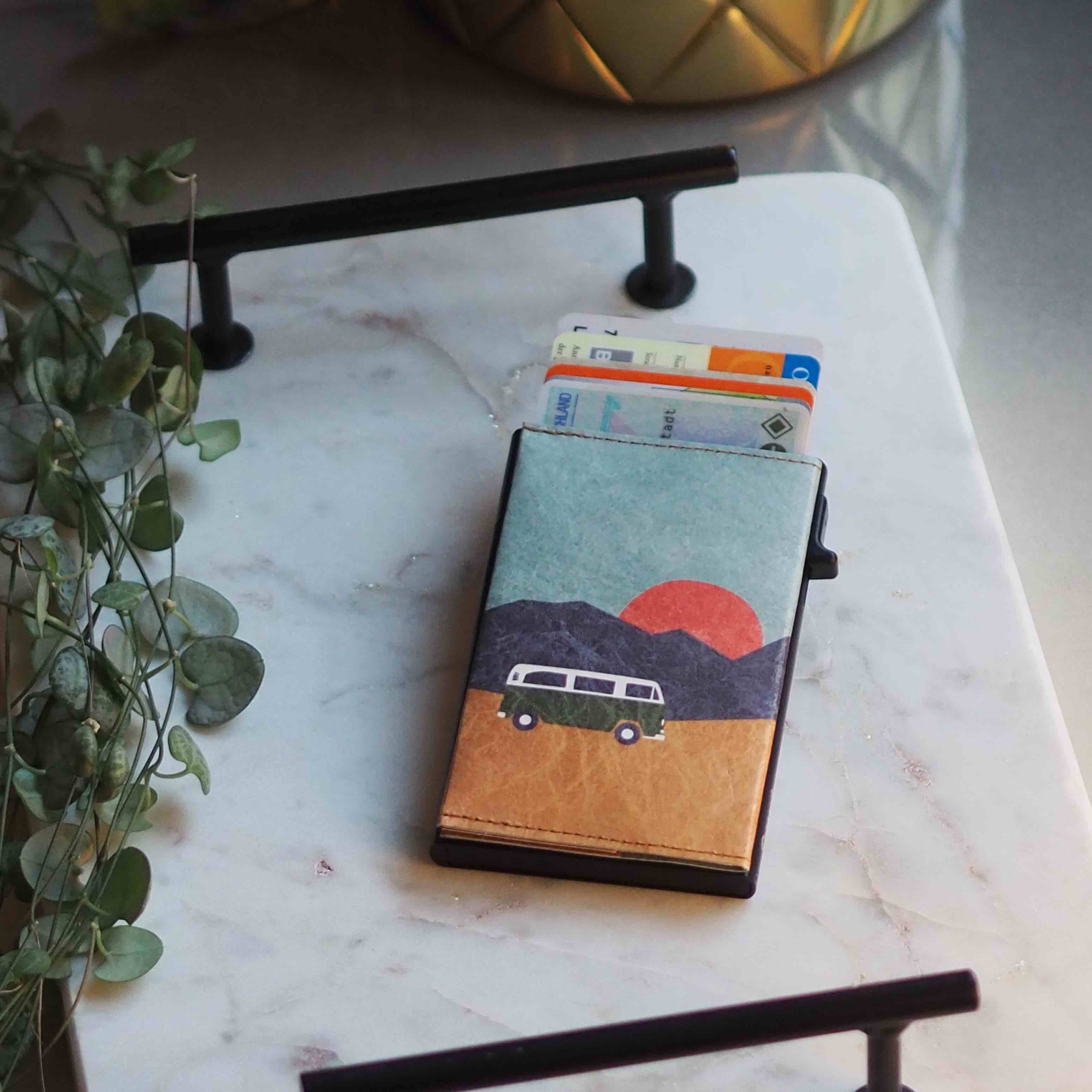 Paprcuts RFID Alu Kartenetui Vanlife Portemonnaie grün RFID-Schutz