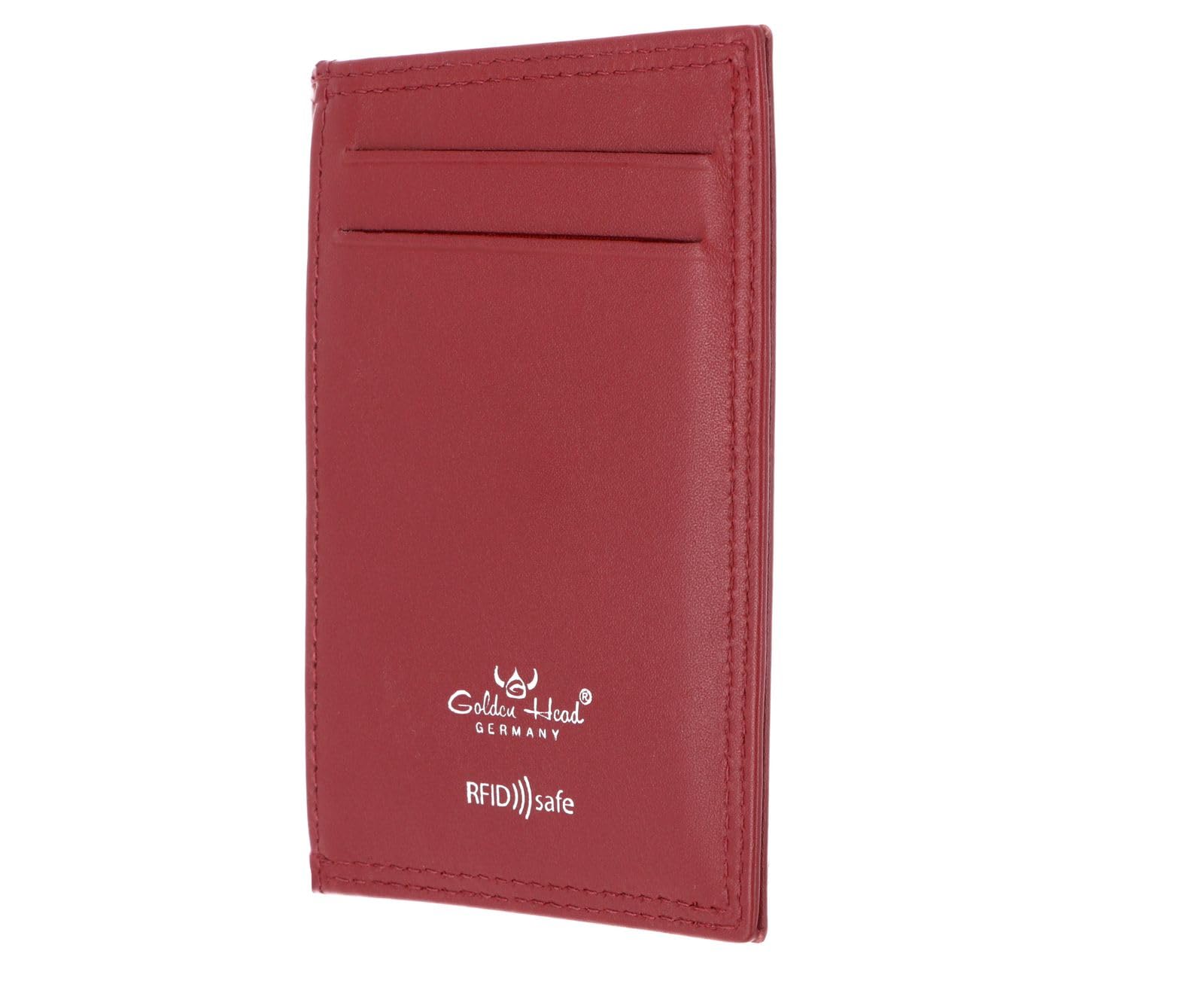 Golden Head Polo 4445 Kartenetui Leder Rot RFID