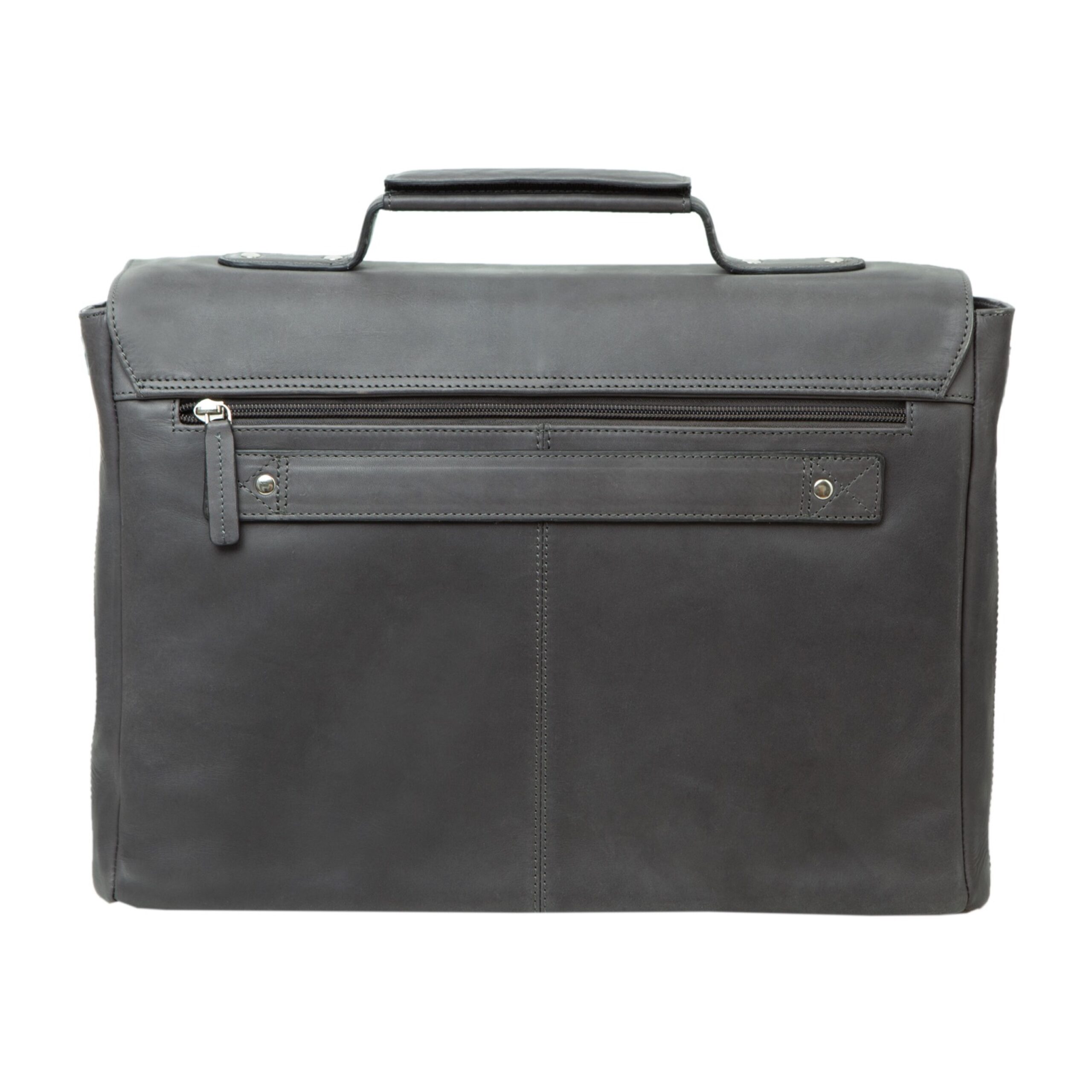 Alumaxx Percent Laptoptasche Leder grau gepolstert
