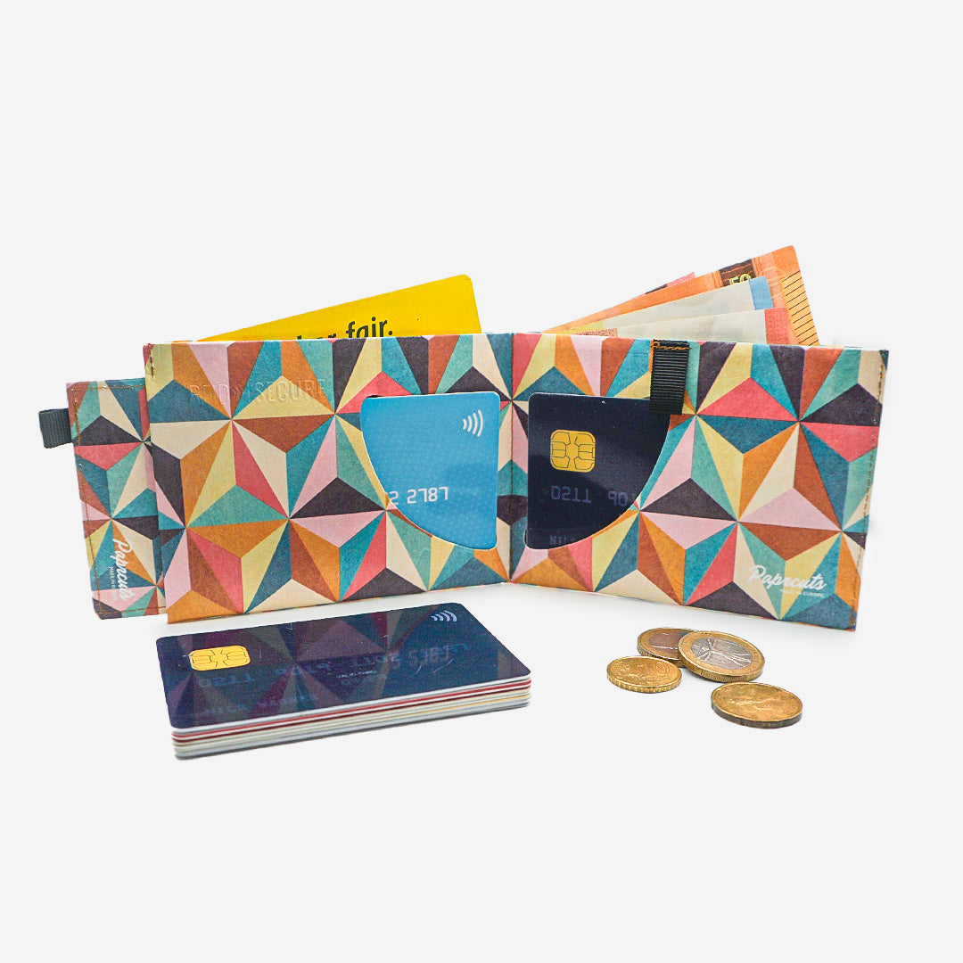 Paprcuts RFID PRO Wallet Abstract Retro Portemonnaie RFID-Schutz