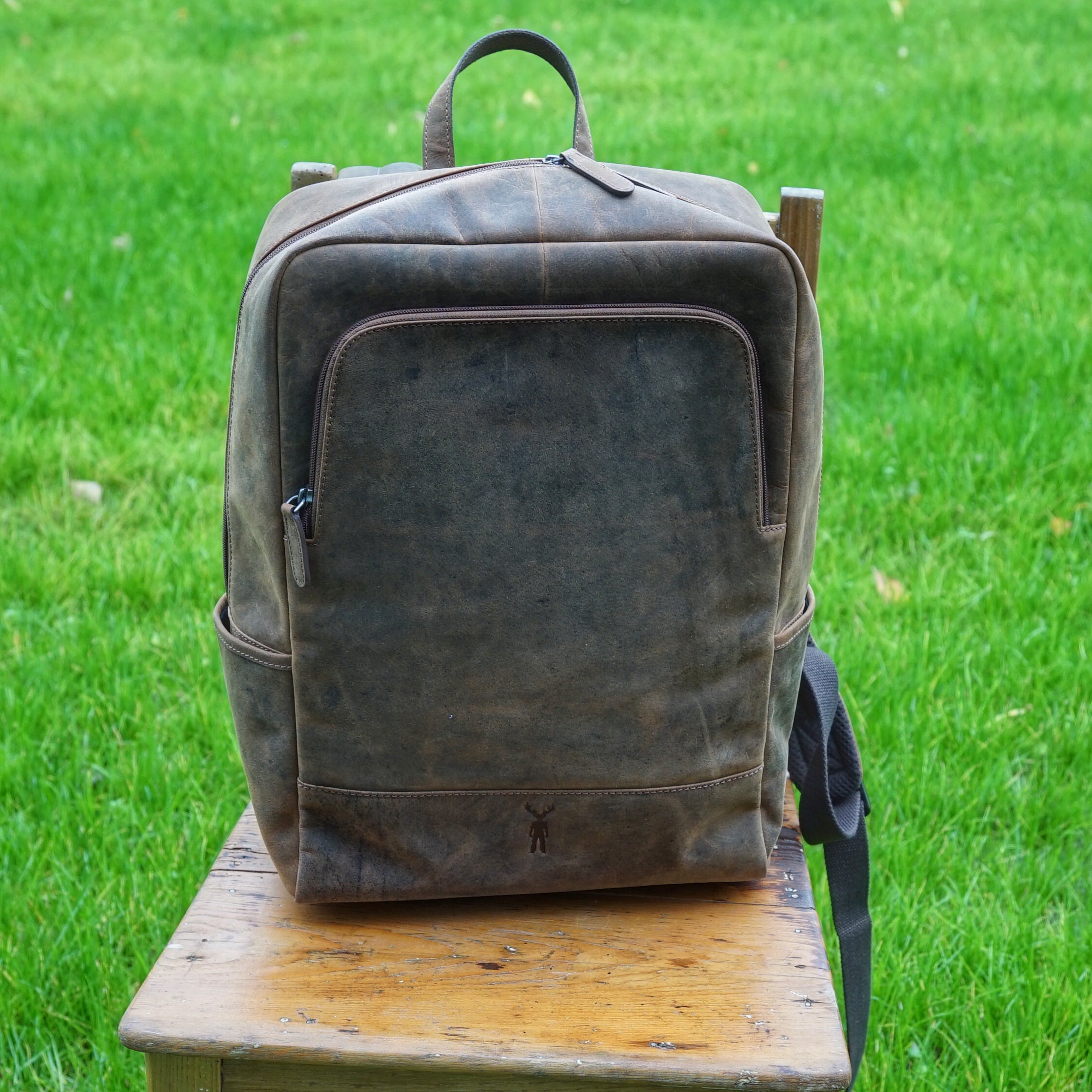 Jack Kinsky Baltimore 31 Rucksack Cognac Hunterleder