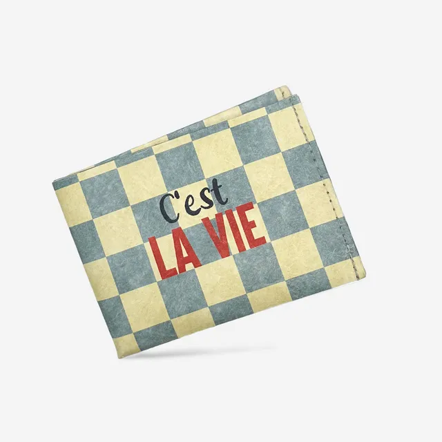 Paprcuts RFID Wallet C'est la vie Portemonnaie Tyvek vegan