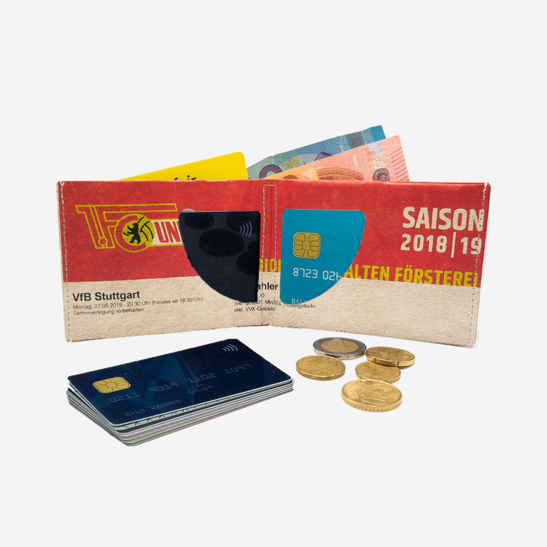 Paprcuts RFID Wallet Union Berlin Portemonnaie Tyvek vegan