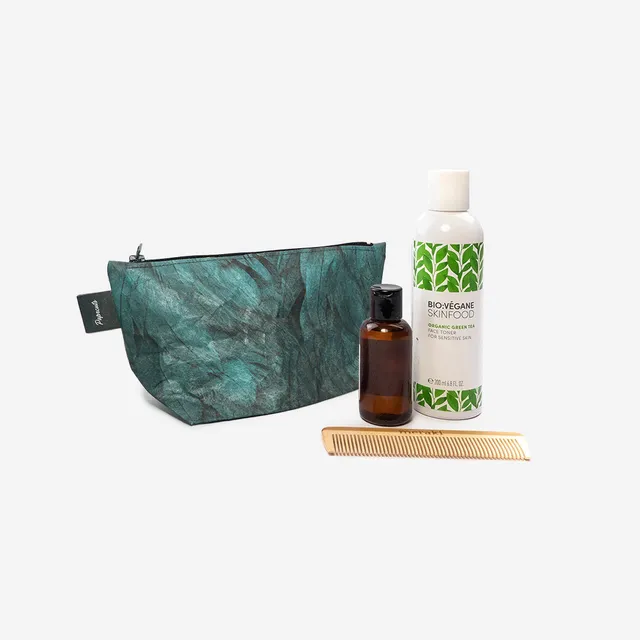 Paprcuts Kosmetiktasche Ara Kosmetikbeutel Tyvek grün