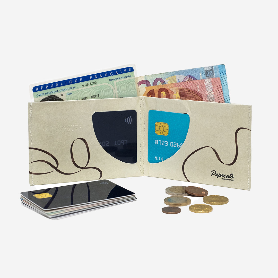 Paprcuts RFID Wallet Mixtape Portemonnaie grau RFID-Schutz