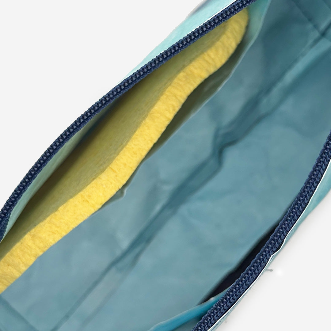 Paprcuts Blue Lagoon Kulturbeutel Blau Beige Tyvek leicht