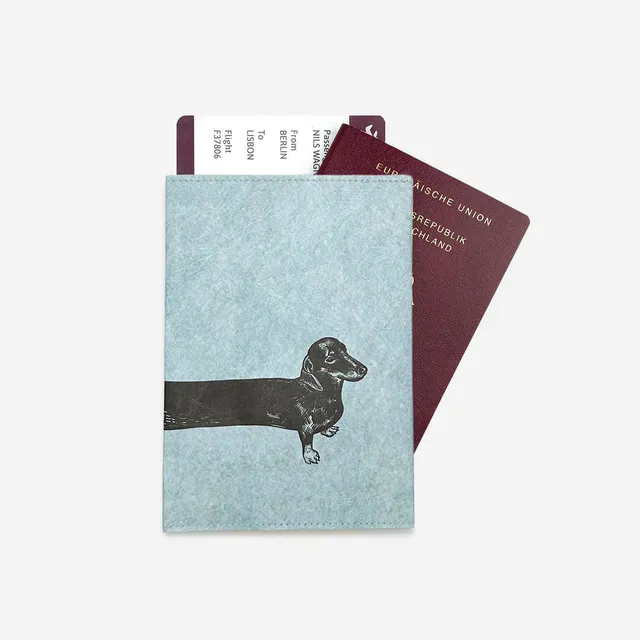 Paprcuts RFID Reisepasscover Reisepasshülle Sausage Dog Tyvek
