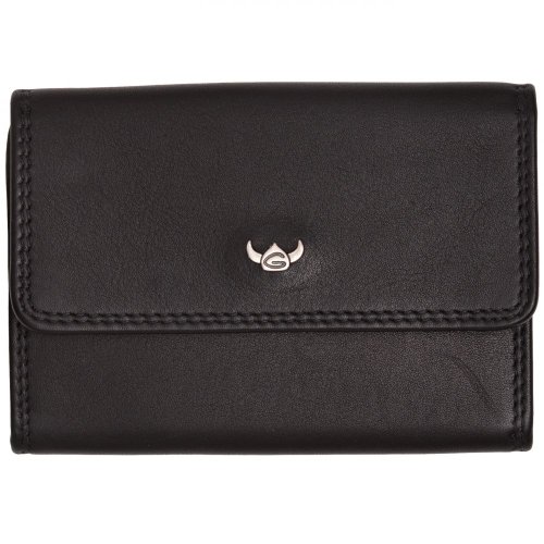 Golden Head Polo Schlüsseletui Schwarz Leder Druckknopf