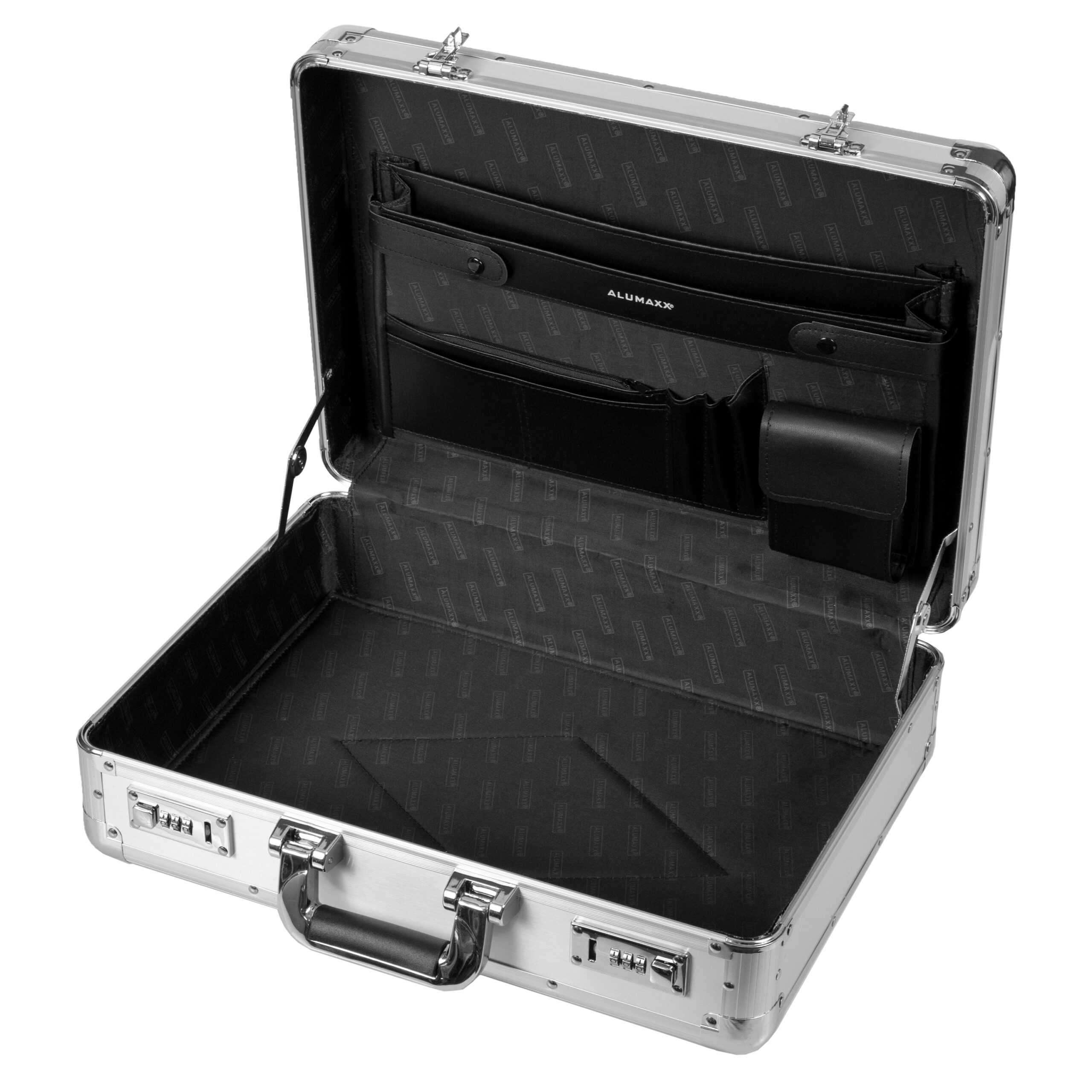 Alumaxx Taurus Attachékoffer Aluminium Silber 46 cm Zahlenschloss
