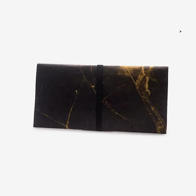 Paprcuts Tabakbeutel Black Marble Tabaktasche schwarz vegan