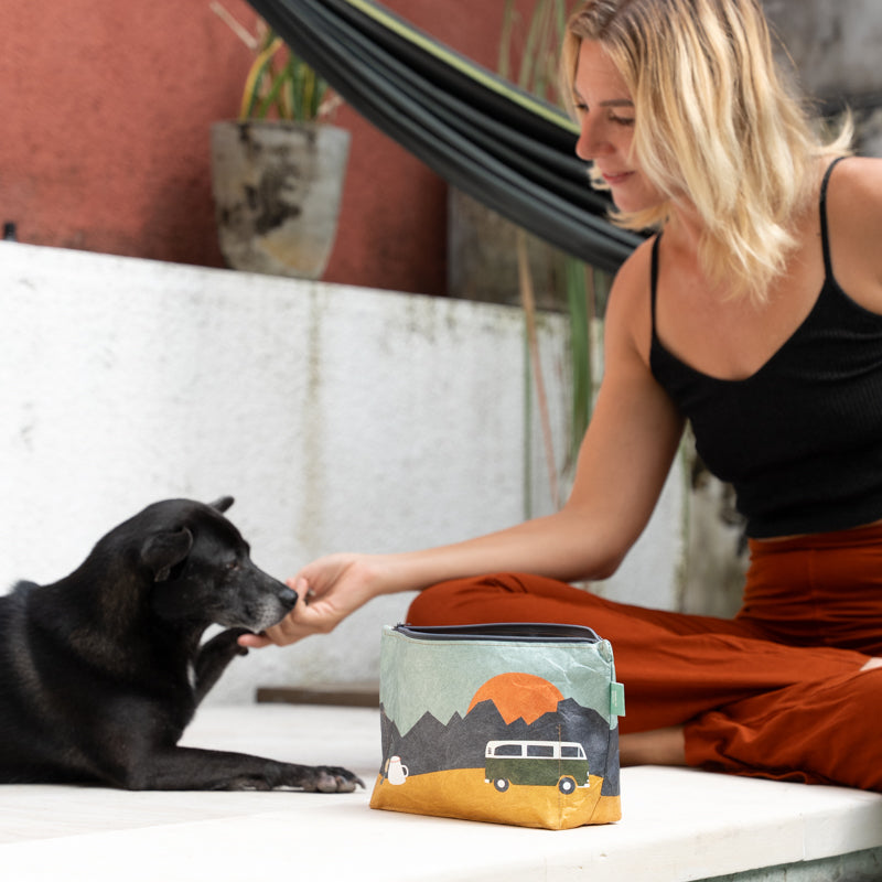 Paprcuts Kulturbeutel Vanlife Waschtasche vegan 28 cm