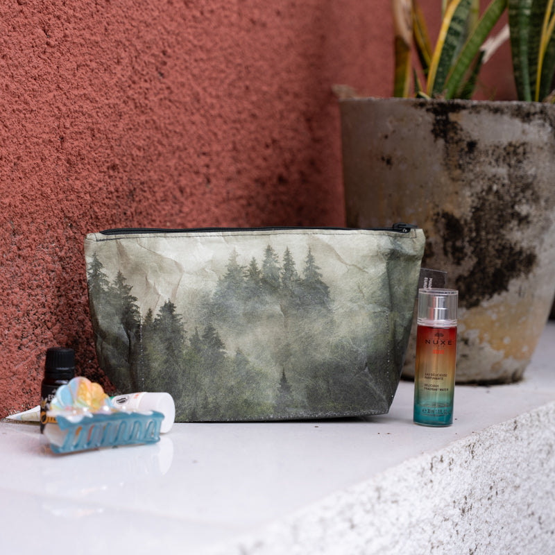 Paprcuts Foggy Morning Kulturbeutel Schwarz Tyvek vegan 26g