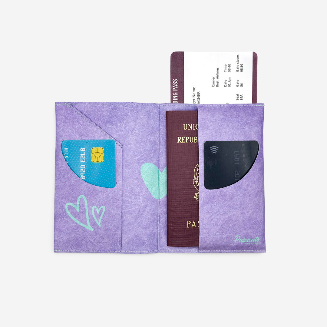 Paprcuts RFID Reisepasscover Reisepasshülle Liebe & So Tyvek vegan