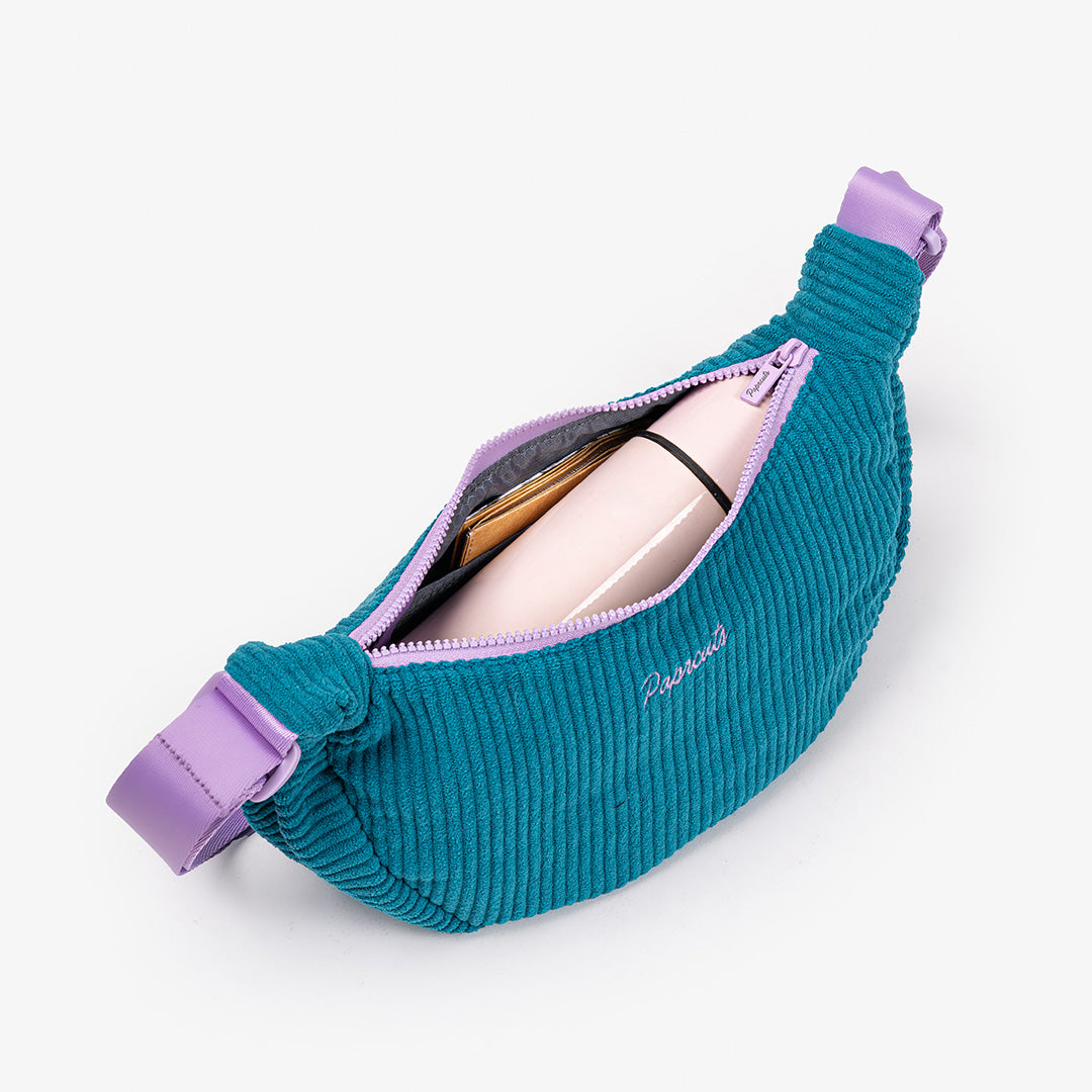 Paprcuts Valencia Roundbag Cord Petrol Violet vegan