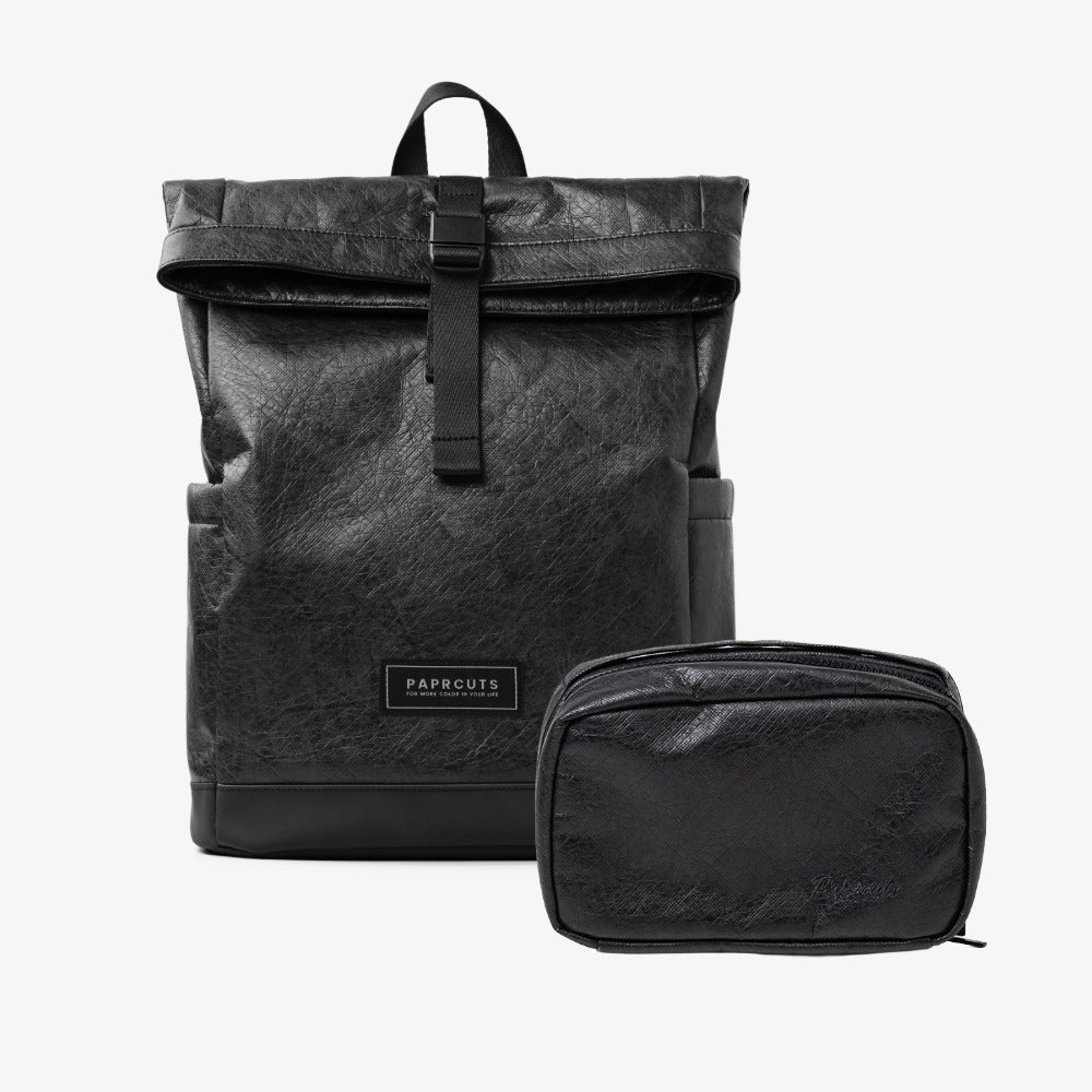 Paprcuts Berlin Rucksack + Oslo Bundle Set schwarz