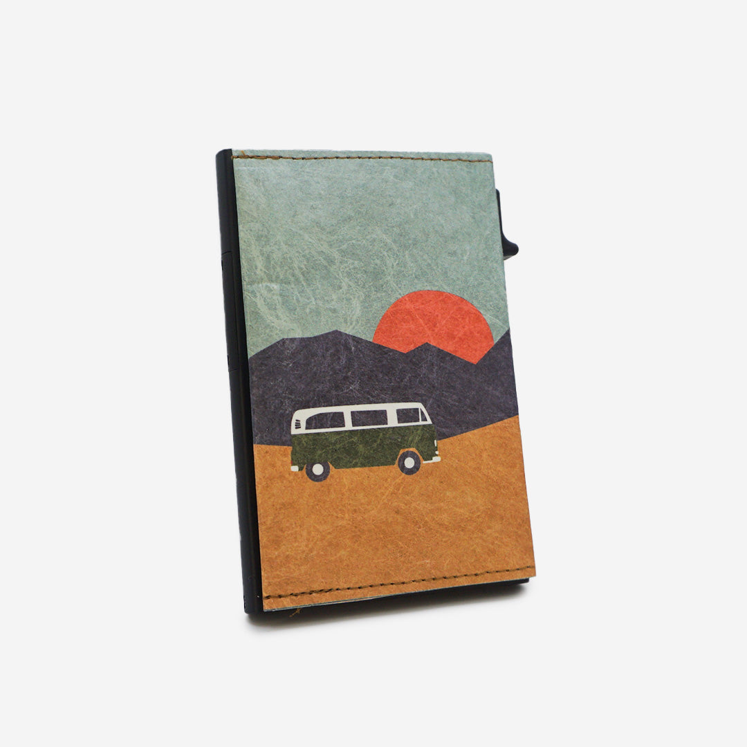 Paprcuts RFID Alu Kartenetui Vanlife Portemonnaie grün RFID-Schutz