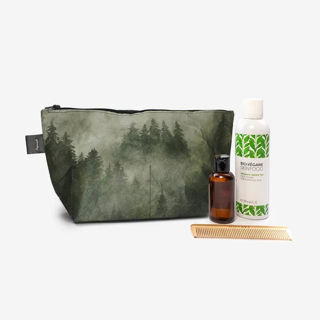 Paprcuts Foggy Morning Kulturbeutel Schwarz Tyvek vegan 26g