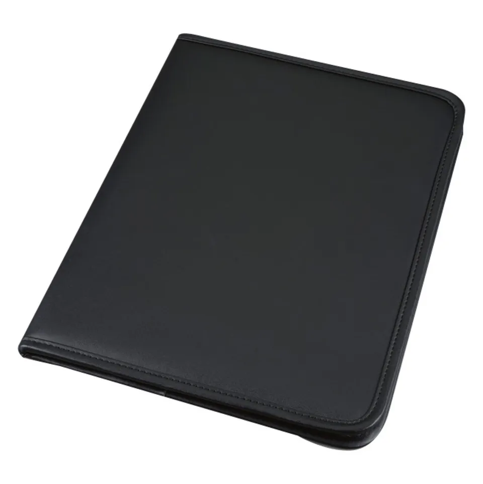 Alumaxx Savona Schreibmappe A4 Schwarz Kunstleder Block