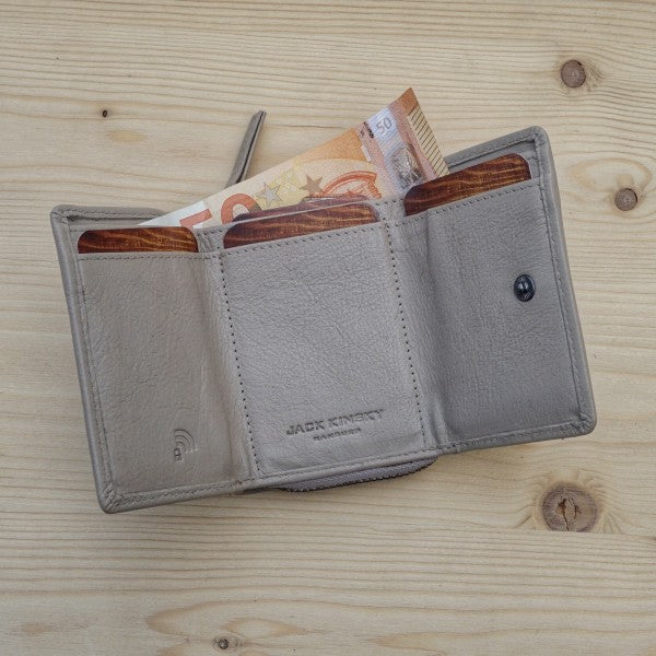 Jack Kinsky Livorno 120 Geldbörse Schwarz Nappaleder RFID