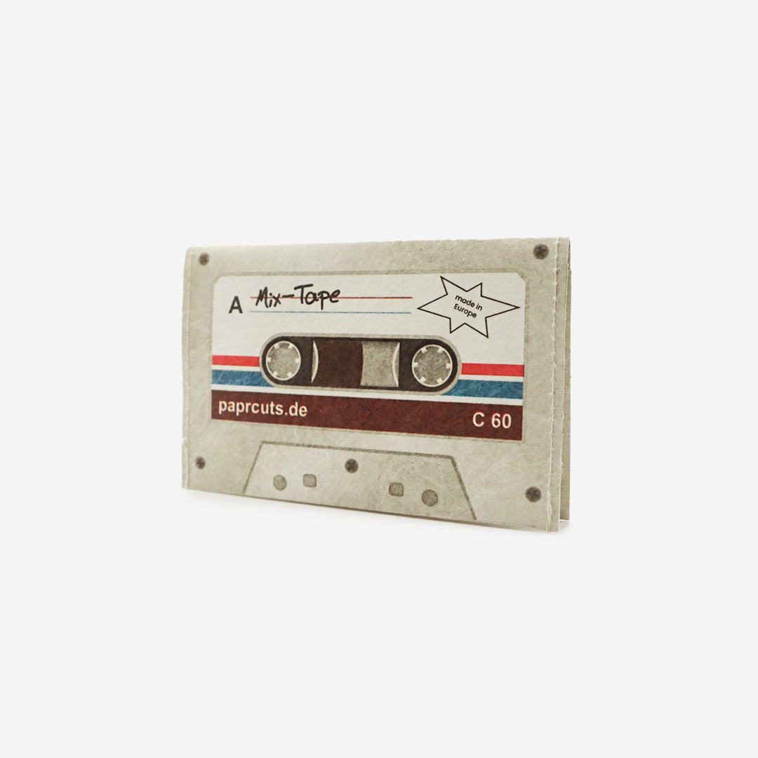 Paprcuts RFID Kartenhalter Mixtape Kartenetui beige retro vegan