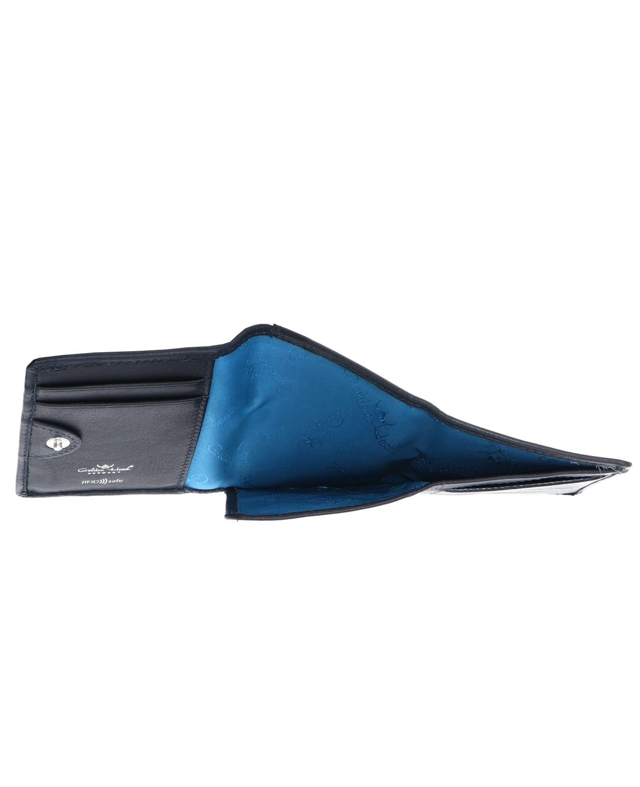 Golden Head Capri 1012 Kartenetui Blau RFID Rindsleder