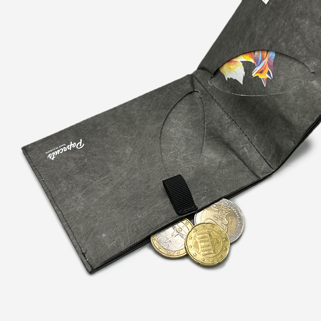 Paprcuts RFID PRO Wallet Funky Fox Portemonnaie schwarz RFID