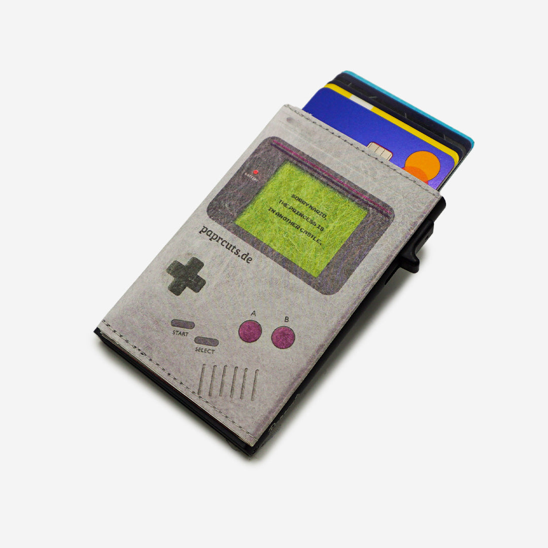 Paprcuts RFID Alu Kartenetui Game Boy Kartenetui grau vegan