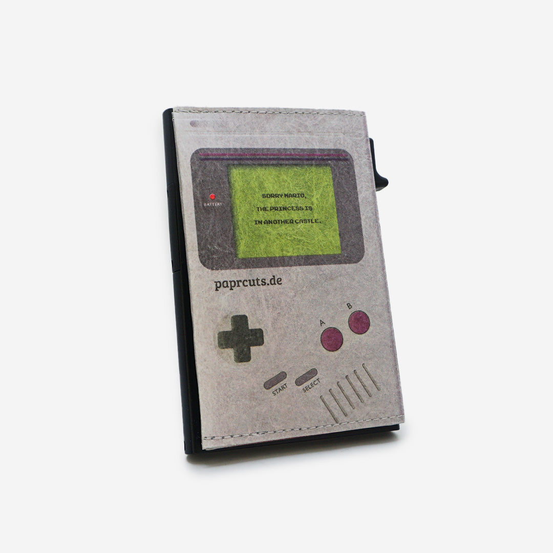 Paprcuts RFID Alu Kartenetui Game Boy Kartenetui grau vegan