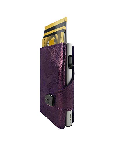 TRU VIRTU Click & Slide Wallet Glitter BlackBerry Leder RFID