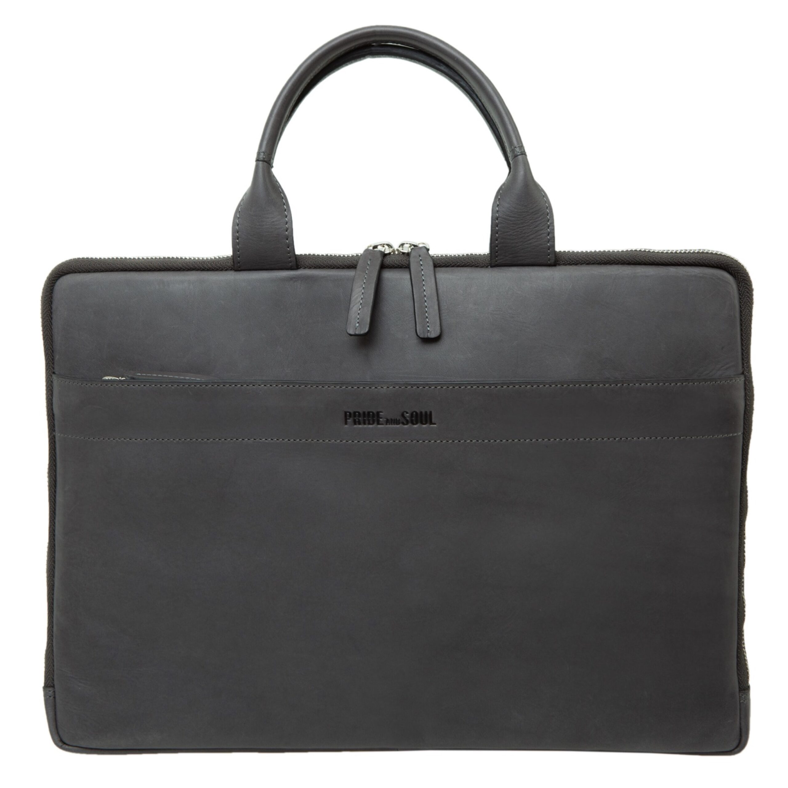 Alumaxx Rate Tablet-Laptoptasche grau Leder 15 Zoll