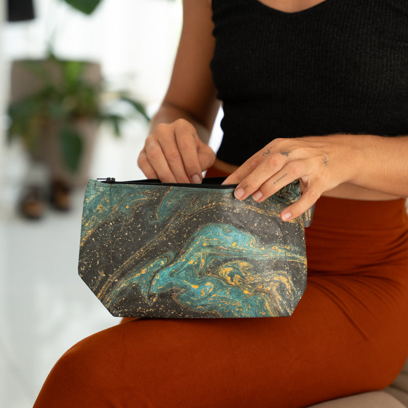 Paprcuts Kulturbeutel Saphire Marble Waschtasche Marmor 28cm