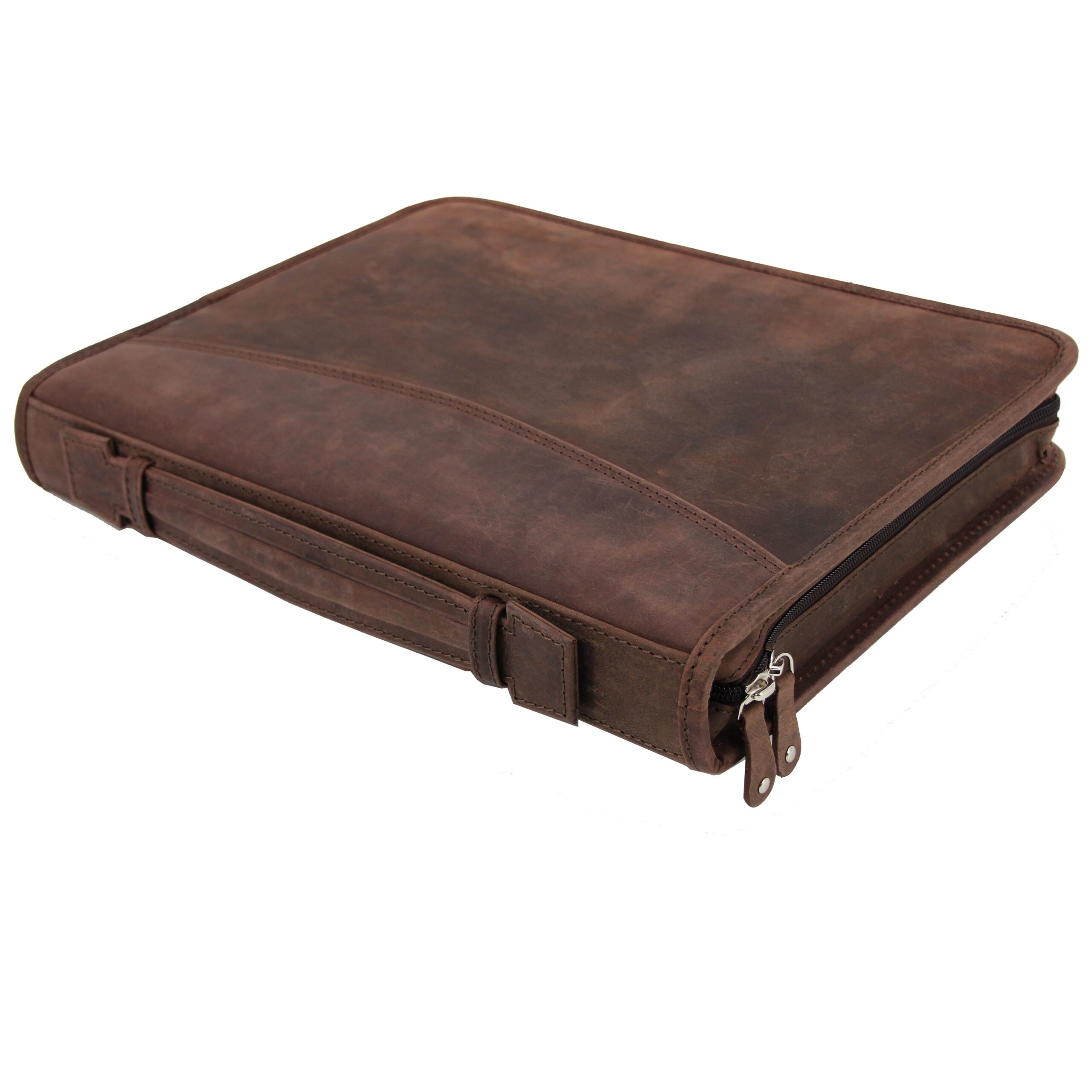 Alumaxx Viggo Ringbuchmappe A4 Leder braun Tabletfach