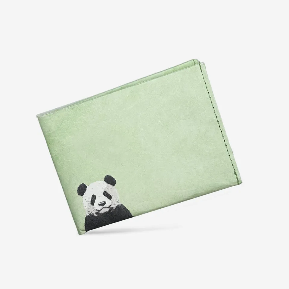 Paprcuts RFID Wallet Peaceful Panda Portemonnaie grün RFID