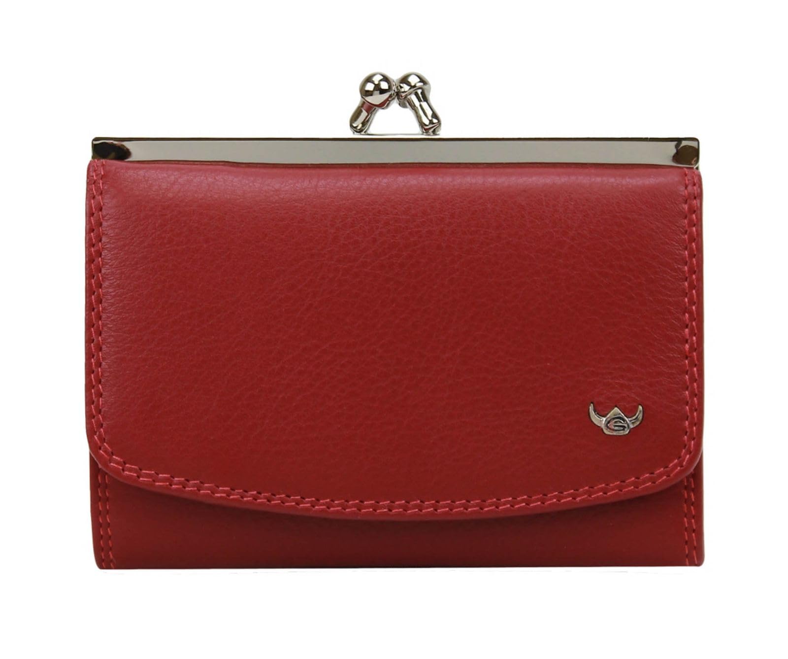 Golden Head Polo French Coin Purse Geldbörse Rot Leder