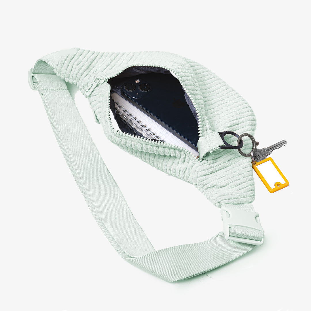 Paprcuts Valencia Capri Bauchtasche Mintgrün Cord wasserabweisend