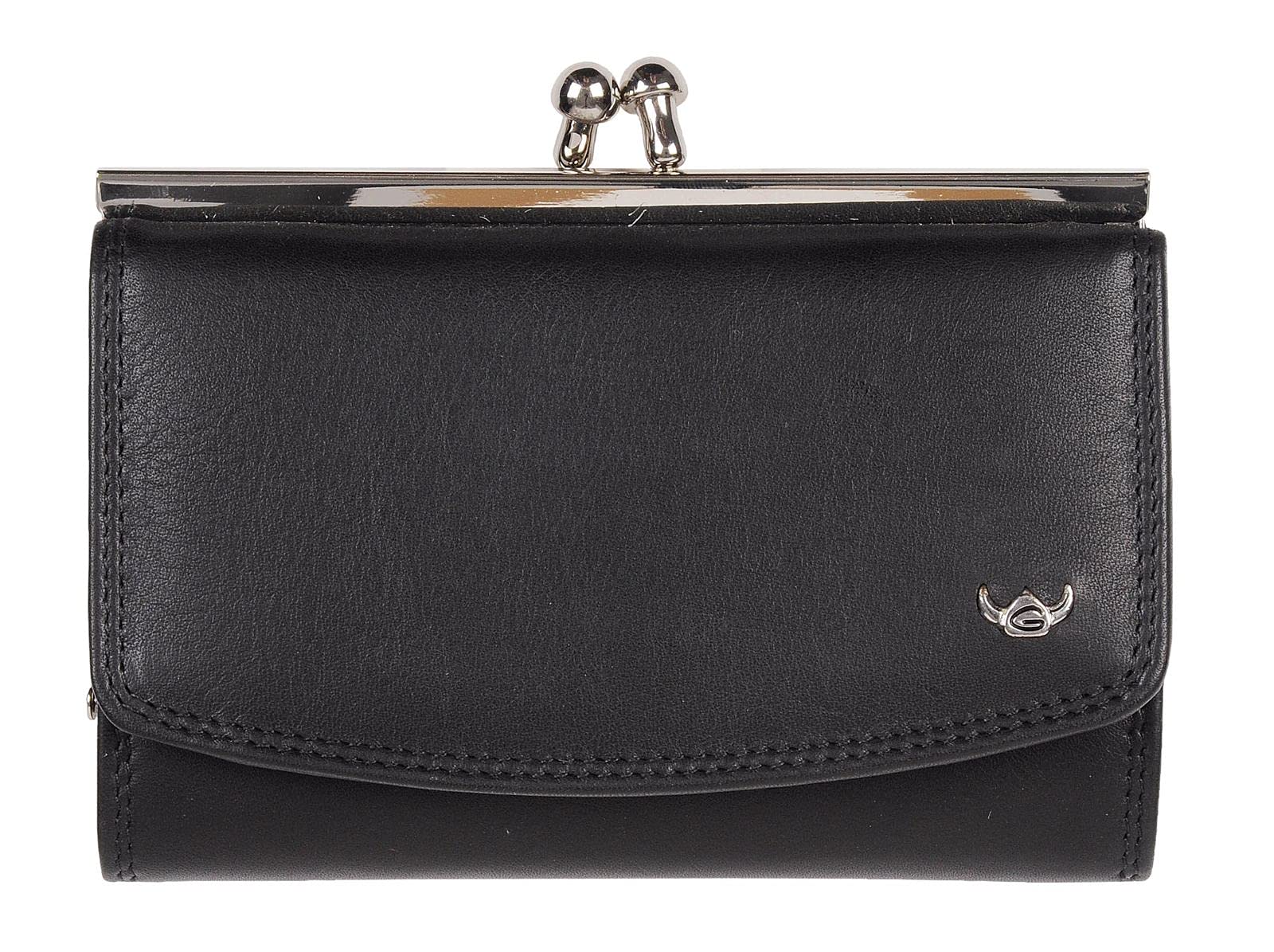 Golden Head Polo 2255 Bügelbörse Leder Schwarz Damen