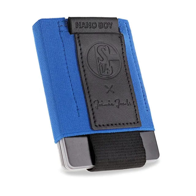 Jaimie Jacobs Nano Boy Geldbörse Schalke 04 Royal Blue 13 Karten
