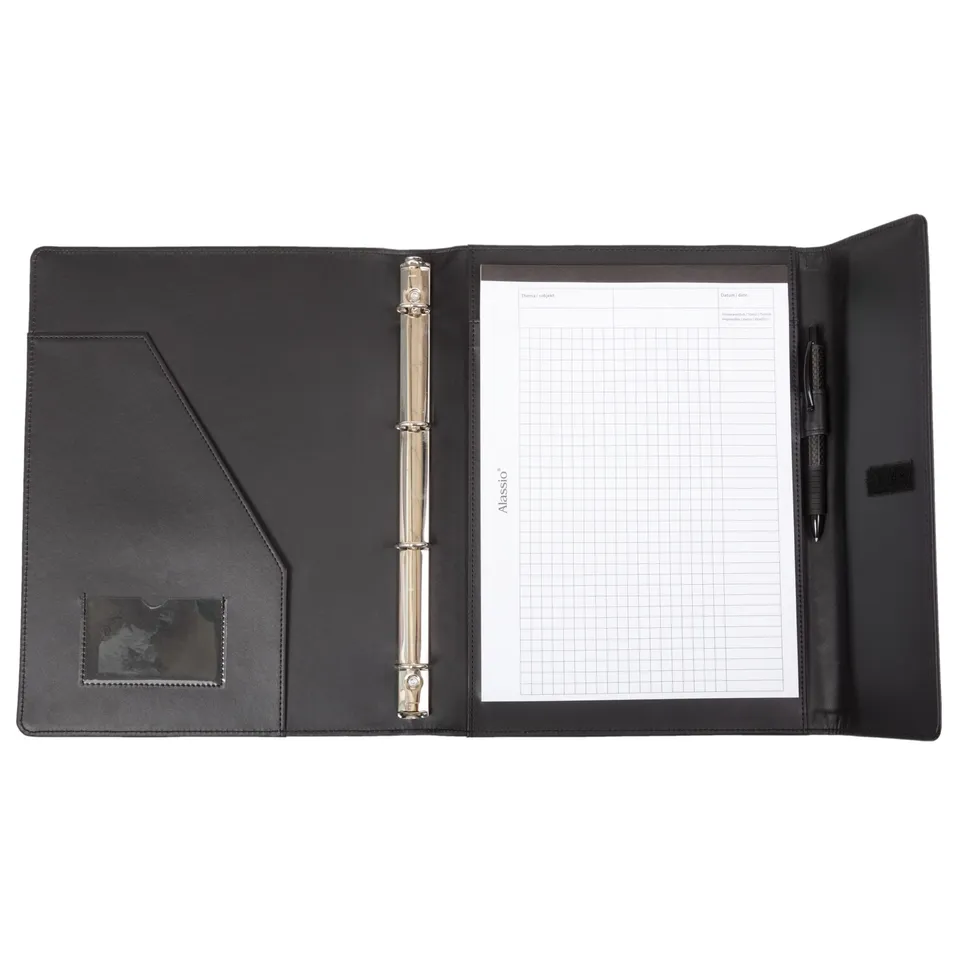 Alumaxx Salvo Ringbuchmappe A4 Kunstleder schwarz